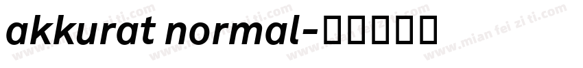 akkurat normal字体转换